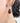 Spiral and garnet earrings