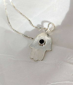 Sterling Silver Hamsa Necklaces