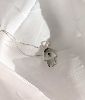 Sterling Silver Hamsa Necklaces