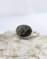 Green Labradorite Ring