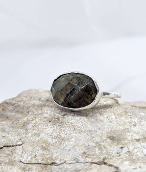 Green Labradorite Ring
