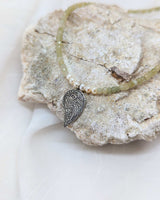 Silver Leaf Pendant Necklace