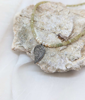 Silver Leaf Pendant Necklace