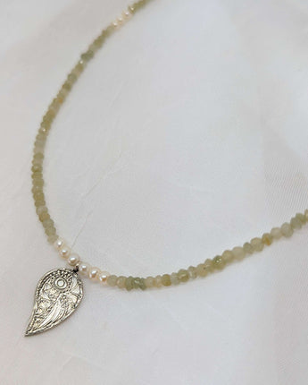 Silver Leaf Pendant Necklace
