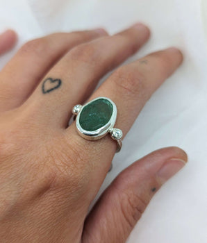 Green Quartz Ring