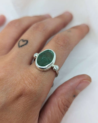 Green Quartz Ring