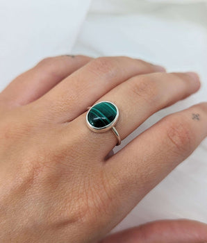Green Malachite Ring