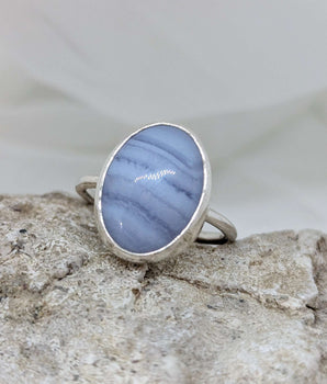 Blue Lace Agate Ring