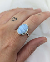Blue Lace Agate Ring