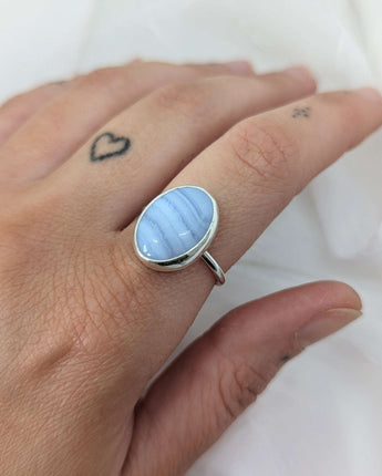 Blue Lace Agate Ring