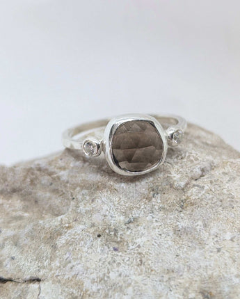 Smoky Quartz Candy Ring