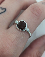 Smoky Quartz Candy Ring