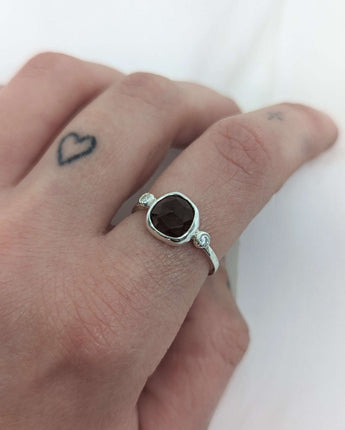 Smoky Quartz Candy Ring