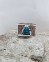 Rectangular Turquoise Signet Ring