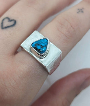 Rectangular Turquoise Signet Ring