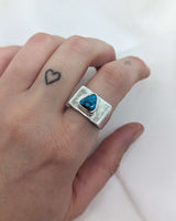 Rectangular Turquoise Signet Ring