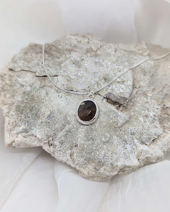 Brown Moonstone Necklace