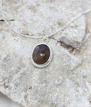 Brown Moonstone Necklace