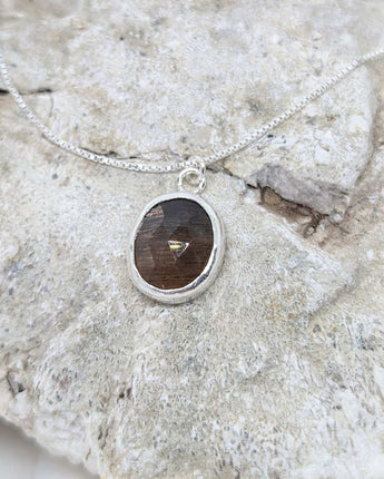 Brown Moonstone Necklace