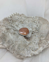 Peach Moonstone Bracelet