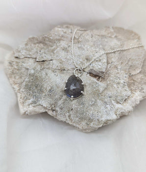 Bluish Grey Labradorite Necklace