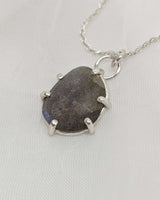 Bluish Grey Labradorite Necklace