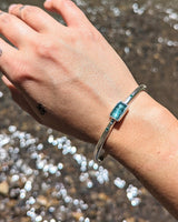 dark green kyanite cuff