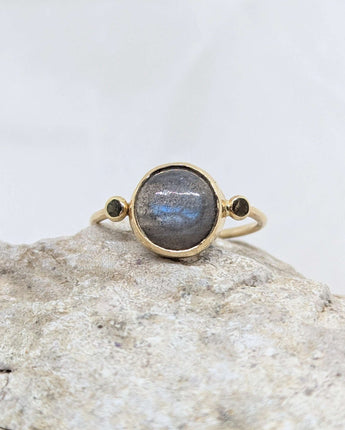 14k solid gold & labradorite