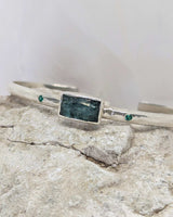 dark green kyanite cuff