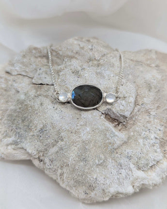 labradorite & moonstone bracelet