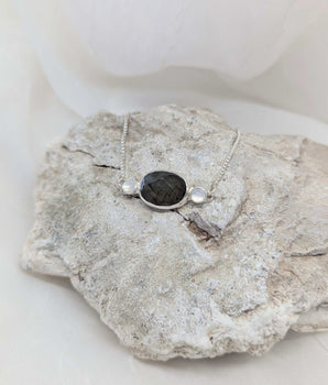 labradorite & moonstone bracelet