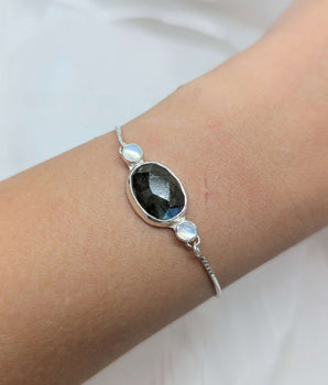 labradorite & moonstone bracelet