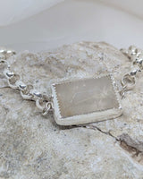 chunky rutilated quartz bracelet