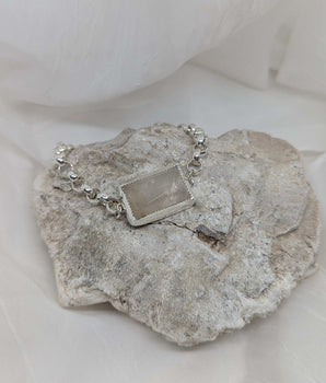 chunky rutilated quartz bracelet