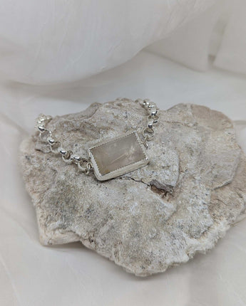 chunky rutilated quartz bracelet