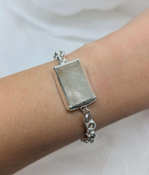 chunky rutilated quartz bracelet