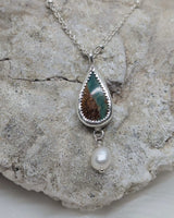 turquoise withe pearl necklace