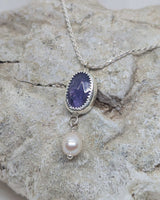 tanzanite and pearl necklace