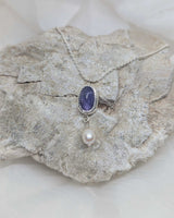 tanzanite and pearl necklace