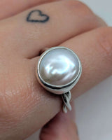 Big pearl ring