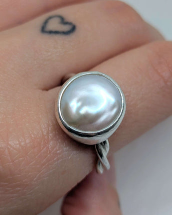 Big pearl ring