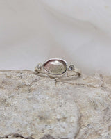 Light watermelon tourmaline ring