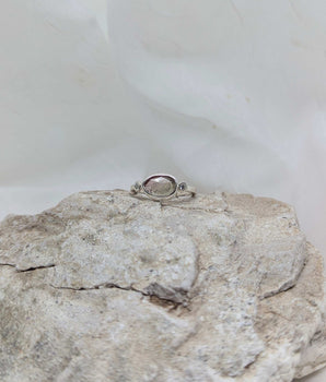 Light watermelon tourmaline ring