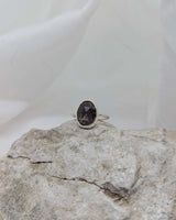 Unique brown moonstone ring