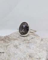 Unique brown moonstone ring