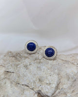 lapis studs earrings