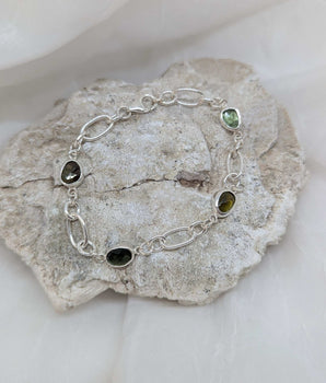 4 green tourmaline bracelet