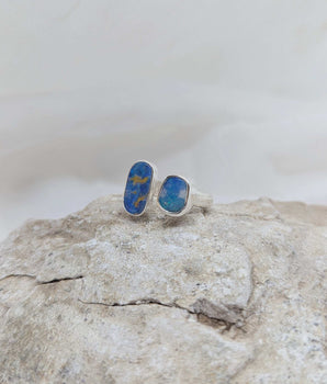Open Australian opal ring