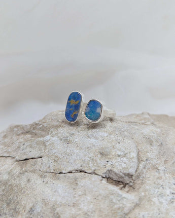 Open Australian opal ring