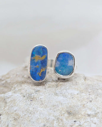 Open Australian opal ring